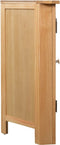 vidaXL - Hoekkast - 80x33,5x78 - cm - massief - eikenhout