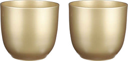 Mica Decorations Tusca Bloempot - H23 x Ø25 cm - Keramiek - Wit