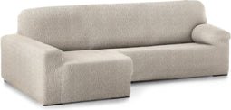Hoes voor chaise longue met korte armleuning links Eysa ROC Wit 180 x 120 x 360 cm