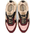 POSH by Poelman MINION - Dames sneakers - Bordeauxrood imitatieleer met beige immitatiebont