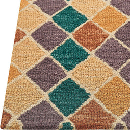 KESKIN - Vloerkleed - Multicolor - 80 x 150 cm - Wol