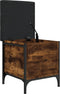 vidaXL - Opbergbankje - 42x42x45 - cm - bewerkt - hout - gerookt - eikenkleurig