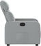 Fauteuil verstelbaar stof lichtgrijs