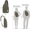 Travelon Heritage - Sling Bag - Anti-diefstal met RFID en snijbestendige band - Sage
