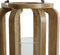 Home ESPRIT - Kaarshouder - Natuurlijk Kristal Mangohout 25 x 25 x 35 cm