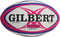 GILBERT Touch rugbybal - maat 4 - heren - roze en blauw