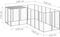 vidaXL - Hondenkennel - 4,84 - m² - staal - zilverkleurig