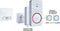 M-E BELL-281 DRAADLOZE DEURBELSET 1x Deurbeldrukker-zender, 1x Bel-ontvanger 41152