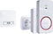 M-E BELL-281 DRAADLOZE DEURBELSET 1x Deurbeldrukker-zender, 1x Bel-ontvanger 41152