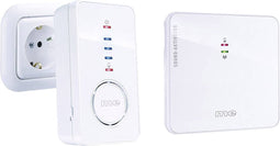 m-e modern-electronics 41156 Complete set voor Draadloze deurbel Verlicht, Reageert op deurbel
