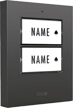 m-e modern-electronics 41305 Zender voor Draadloze deurbel Verlicht, Met naambord