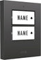 m-e modern-electronics 41305 Zender voor Draadloze deurbel Verlicht, Met naambord