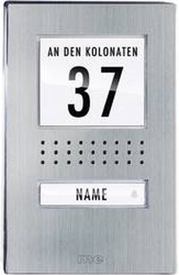 m-e modern-electronics ADV 110.1 EG Buitenunit voor Deurintercom Kabelgebonden Eengezinswoning RVS
