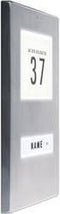 m-e modern-electronics KT 1-EG Belknop Met adresveld, Met naambord 1-voudig RVS 12 V/1 A