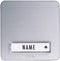m-e modern-electronics KTA-1 A/S Belplaat Met naambord 1-voudig Zilver 12 V/1 A