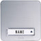 m-e modern-electronics KTA-1 A/S Belplaat Met naambord 1-voudig Zilver 12 V/1 A