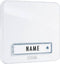 m-e modern-electronics KTA-1 W Belplaat Met naambord 1-voudig Wit 12 V/1 A