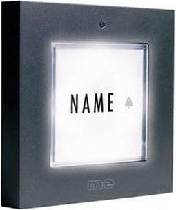 m-e modern-electronics KTB-1 A Belplaat Met naambord 1-voudig Antraciet 12 V/1 A