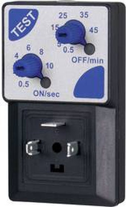 M & M International AT2000 Timer Analoog on/off, CE: 24...230V AC/DC, instelbare puls 0.5 tot 10 s en pauze 30 s - 45 m