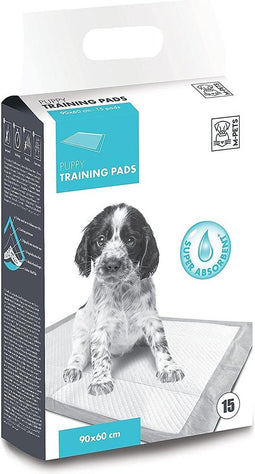 M-pets Trainingpads Puppy 90 X 60 Cm Textiel Wit 15 Stuks