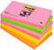 M Post-it memoblok 655-sn Super Sticky 127x76mm Neon kleur