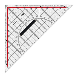 M&R - Geodriehoek m en r 220mm plexiglas transparant | 10 stuks