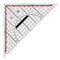 M&R - Geodriehoek m en r 220mm plexiglas transparant | 10 stuks
