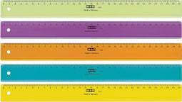 M+R lat, uit plastic, in geassorteerde kleuren, 30 cm 10 stuks