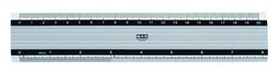 M&R - Liniaal m+r aluminium antislip 20cm | 10 stuks