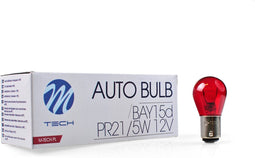 M-Tech PR21/5W 12V - Rood - 10 stuks