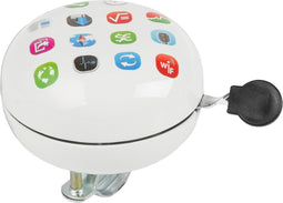 M-wave Fietsbel Ding-dong Apps 80 Mm Wit