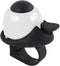 M-wave Fietsbel Mini Bella 36 Mm Aluminium Zwart/wit - Fietsbellen - Wit - Fietsbel