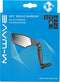 M-wave Fietsspiegel Links Barend Glas/fiberglass Zwart/zilver