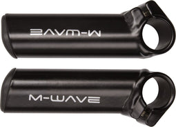 M-wave Handvatten Bar End Kort Aluminium Mat Zwart Per 2 St.