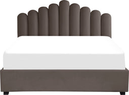 VINCENNES - Tweepersoonsbed - Beige - 180 x 200 cm - Fluweel