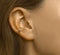 Glams Earcuff - Zilver 925 - Geelgoud 13x4mm - Goudkleurig
