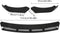 Universele zwarte bumperlip spoiler van ABS - 3 stuks