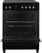 Everglades EVCK6135 - Keramisch Fornuis - Digitale Timer - 60CM - Mat Zwart - 56 Liter - 6 Ovenstanden