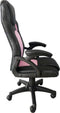 Bureaustoel Junior kinderen - gamestoel - racing gaming stijl - zwart roze