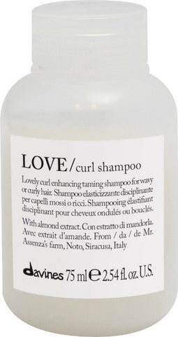 Davines LOVE CURL Shampoo - 75 ml- Volume shampoo - Voor Krullend haar -