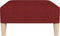 vidaXL - Voetenbank - 78x56x32 - cm - stof - wijnrood