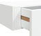 vidaXL Wandschap - Zwevend Schap - met lade - MDF - Wit - 60x23,5x10 cm