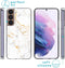 iMoshion Hoesje Geschikt voor Samsung Galaxy S22 Hoesje Siliconen - iMoshion Design hoesje - Wit / White Marble