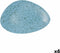Platt tallrik Ariane Oxide Driehoekig Keramisch Blauw (Ø 29 cm) (6 Stuks)