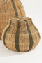 Mica Decorations Liliano Mand - Set van 2 - H48 x Ø50 cm - Jute - Donkergroen (2 stuks)