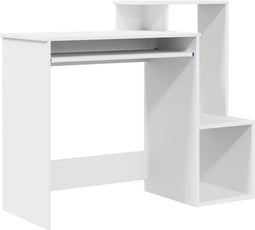 vidaXL - Bureau - Wit - 106x40x88,5 - cm - Gemaakt - uit - Geengineerd - Hout