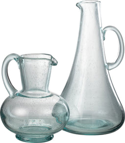 J-Line karaf Lang karaf - glas - transparant/lichtblauw