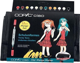 Copic Marker Wallet Set - Schooluniform - 12 stuks