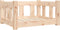 vidaXL - Hondenmand - 65,5x50,5x28 - cm - massief - grenenhout - honingbruin