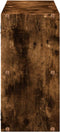 vidaXL - Wandschap - 100x25x50 - cm - bewerkt - hout - gerookt - eikenkleurig